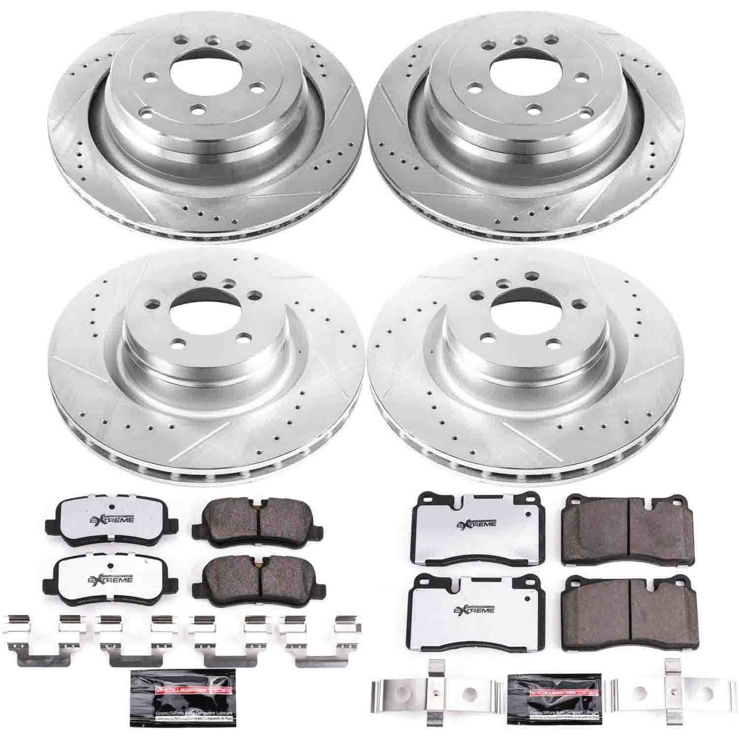 Power Stop 06-09 Land Rover Range Rover Front & Rear Z36 Truck & Tow Brake Kit