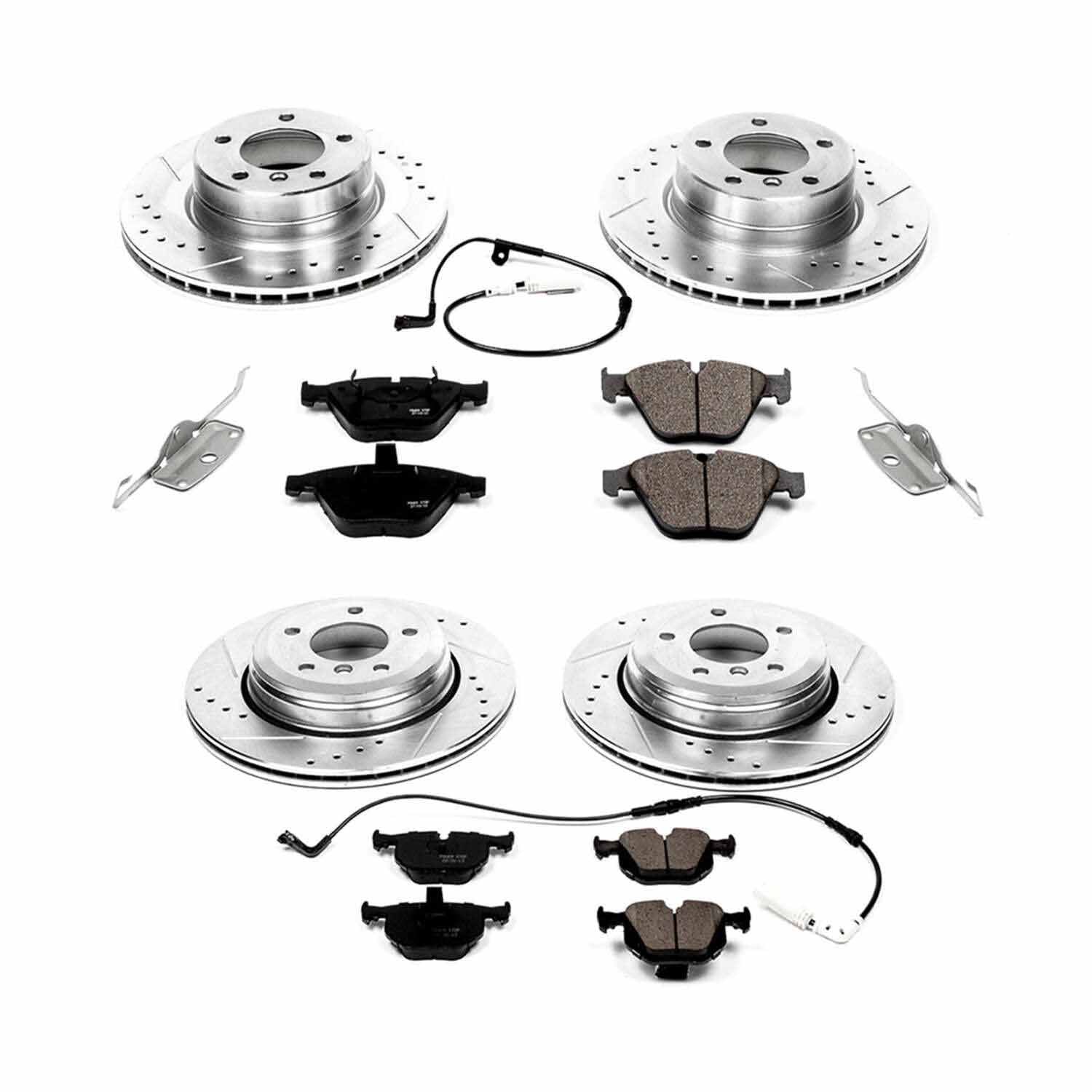 Power Stop 06-07 BMW 525i Front & Rear Z23 Evolution Sport Brake Kit