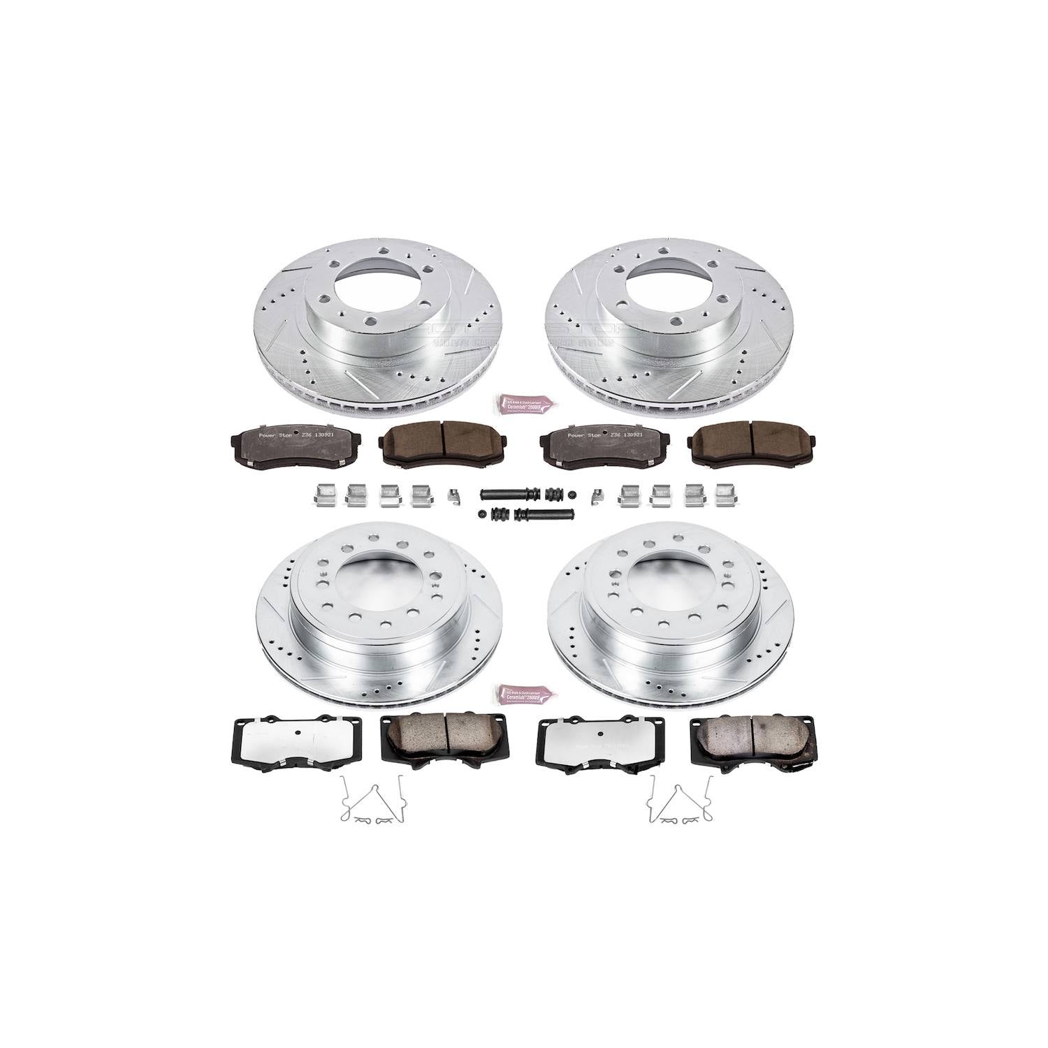 Power Stop 10-14 Toyota FJ Cruiser Front & Rear Z36 Truck & Tow Brake Kit