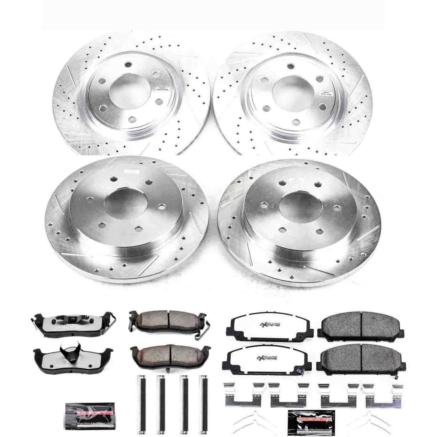 Power Stop 12-15 Nissan Armada Front & Rear Z36 Truck & Tow Brake Kit