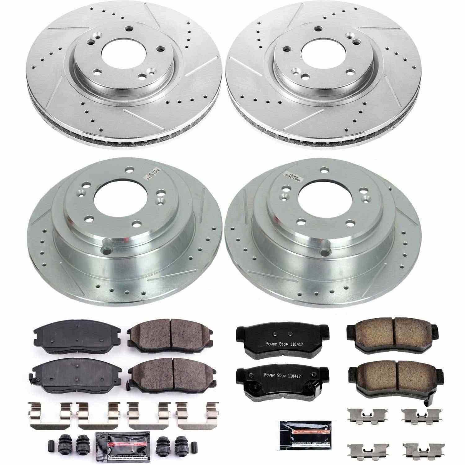 Power Stop 04-06 Kia Amanti Front & Rear Z23 Evolution Sport Brake Kit