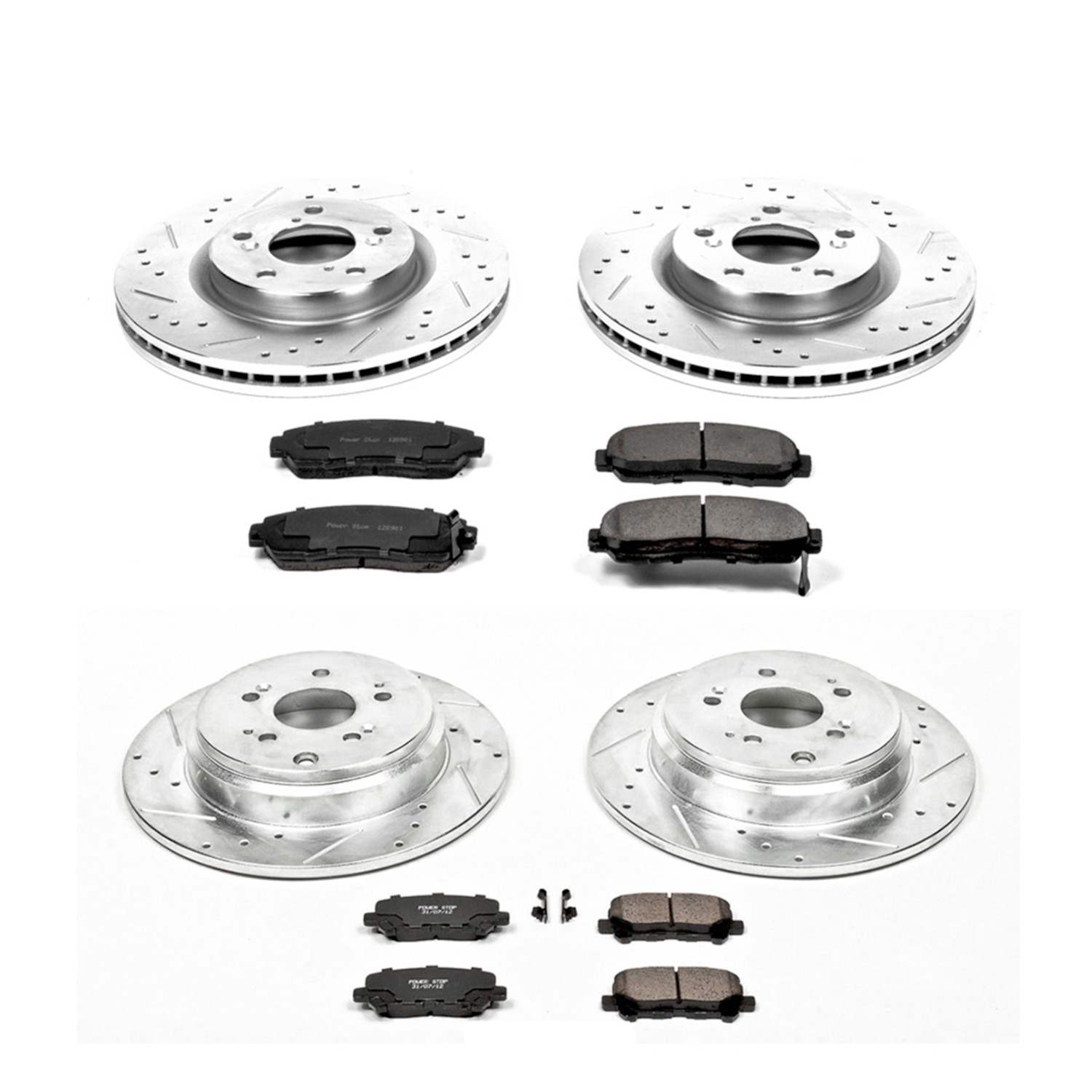 Power Stop 11-14 Honda Odyssey Front & Rear Z23 Evolution Sport Brake Kit