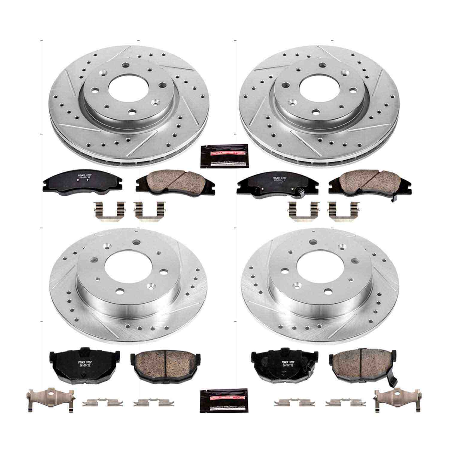 Power Stop 04-09 Kia Spectra Front & Rear Z23 Evolution Sport Brake Kit