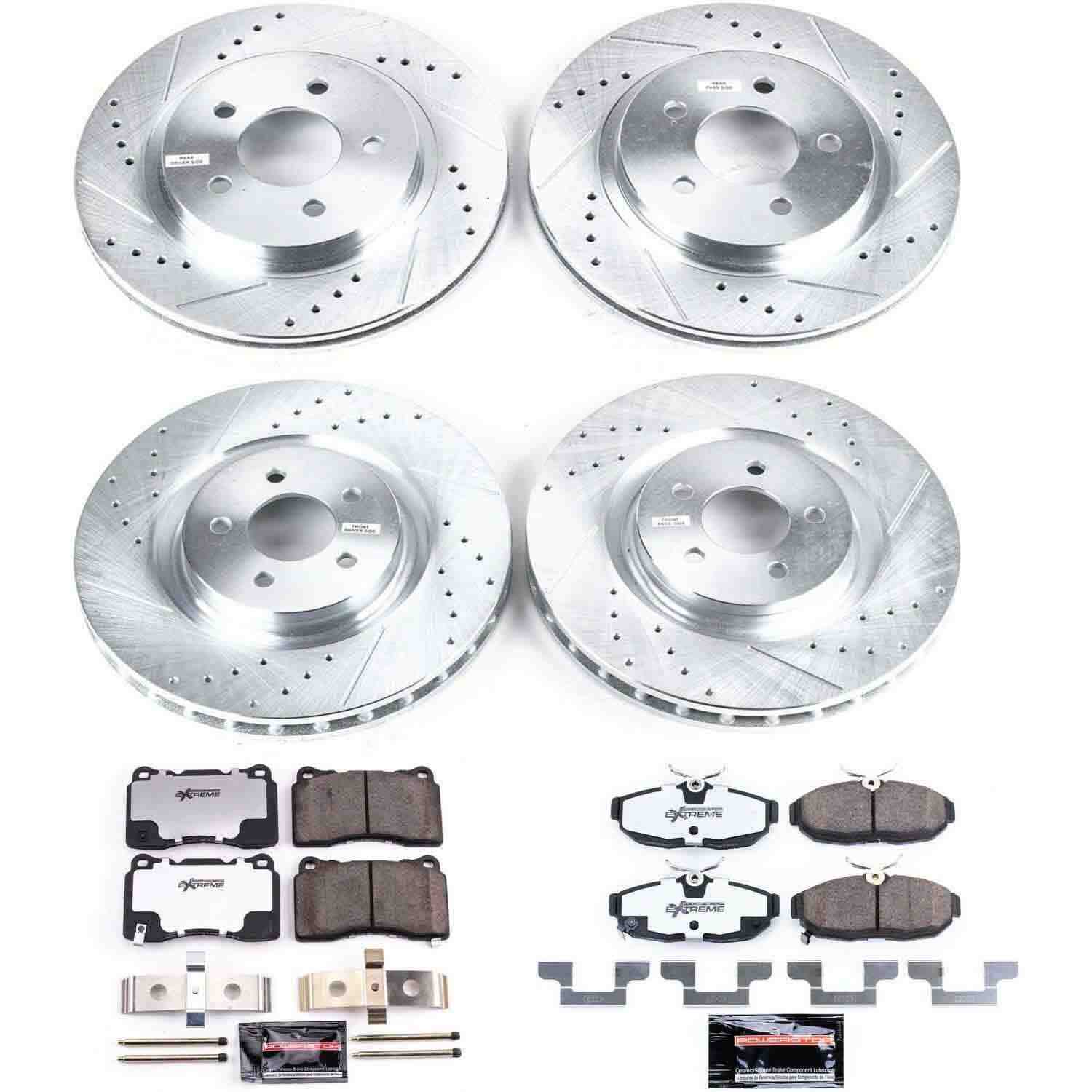 Power Stop 2012 Ford Mustang Front & Rear Z26 Street Warrior Brake Kit