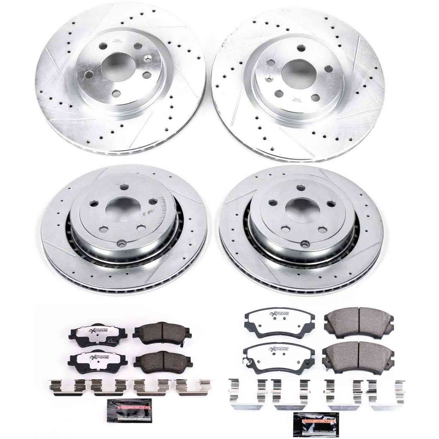 Power Stop 11-17 Chevrolet Caprice Front & Rear Z26 Street Warrior Brake Kit