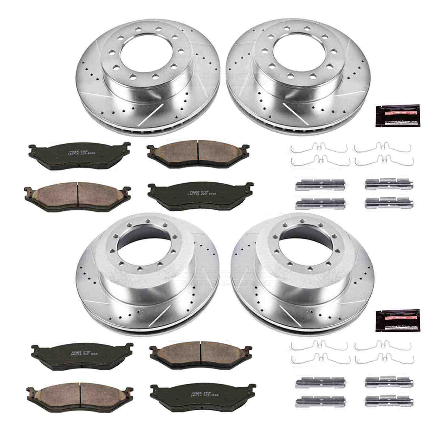 Power Stop 05-16 Ford F-550 Super Duty Front & Rear Z23 Evolution Brake Kit