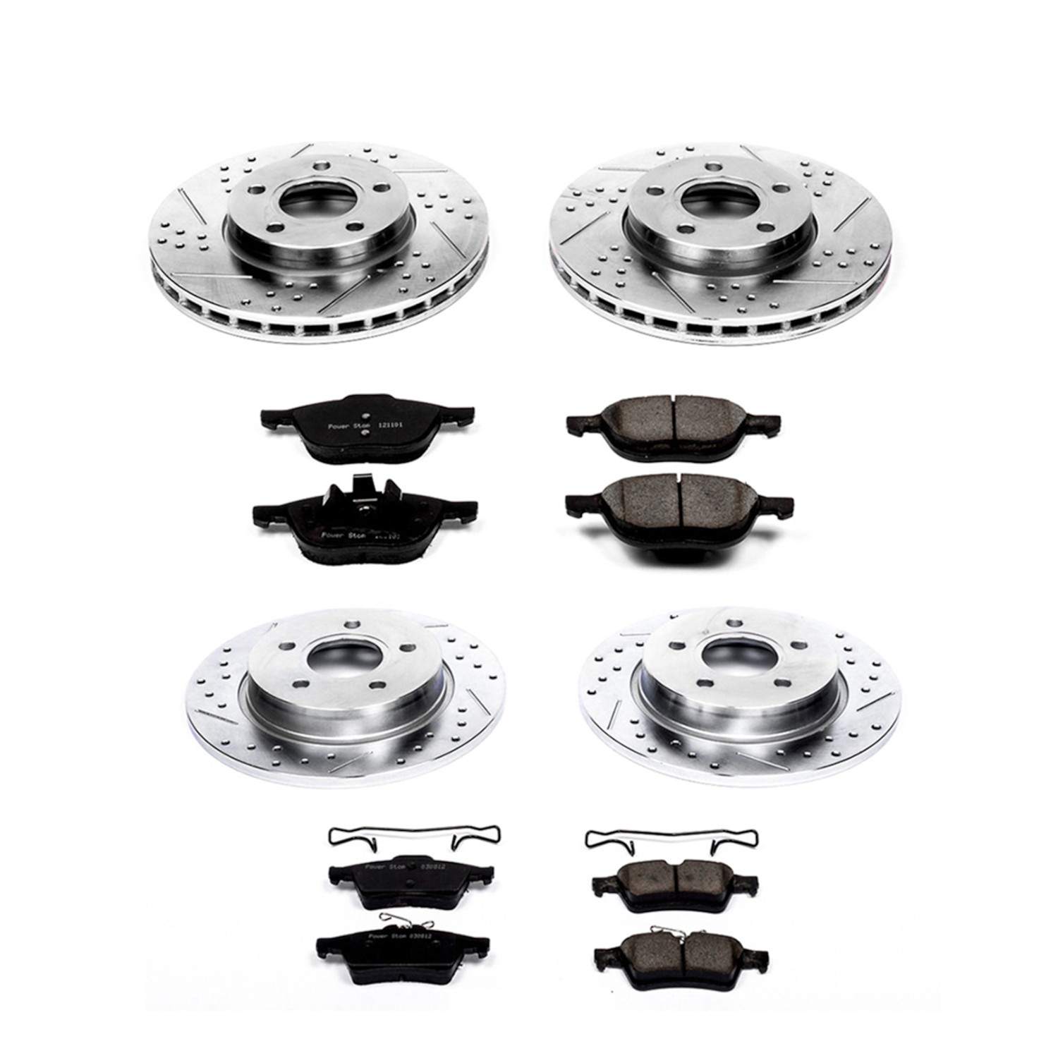Power Stop 12-18 Ford Focus Front & Rear Z23 Evolution Sport Brake Kit