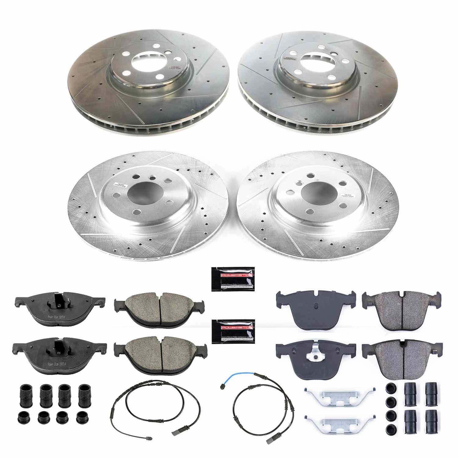 Power Stop 10-17 BMW 535i GT Front & Rear Z23 Evolution Sport Brake Kit