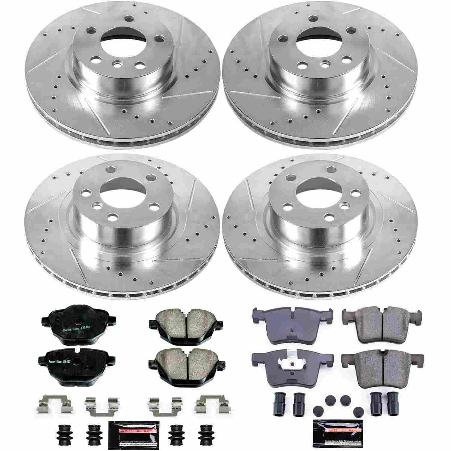 Power Stop 11-17 BMW X3 Front & Rear Z23 Evolution Sport Brake Kit