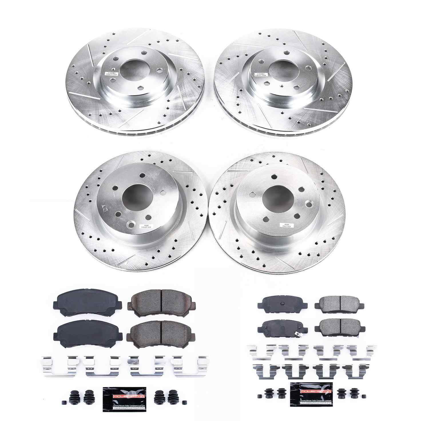 Power Stop 09-14 Nissan Maxima Front & Rear Z23 Evolution Sport Brake Kit