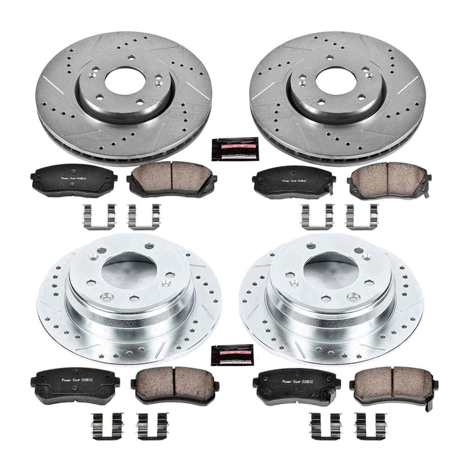 Power Stop 12-15 Hyundai Tucson Front & Rear Z23 Evolution Sport Brake Kit