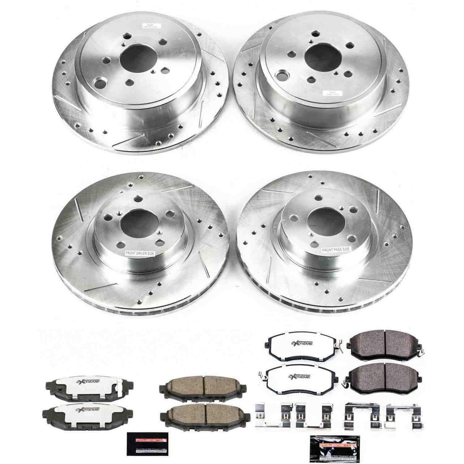 Power Stop 13-16 Subaru BRZ Front & Rear Z26 Street Warrior Brake Kit