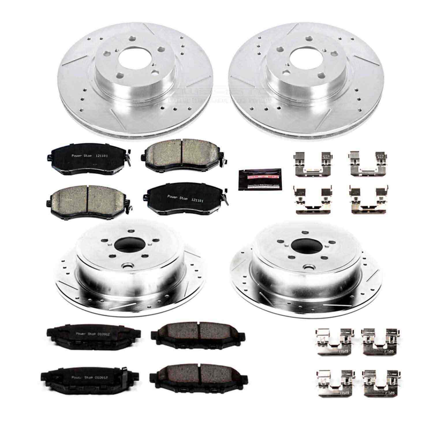 Power Stop 13-16 Subaru BRZ Front & Rear Z23 Evolution Sport Brake Kit