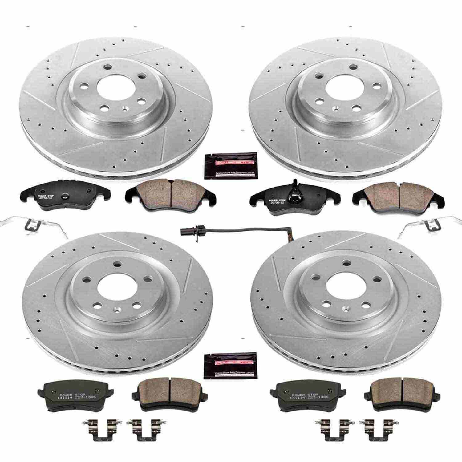 Power Stop 13-16 Audi Q5 Front & Rear Z23 Evolution Sport Brake Kit