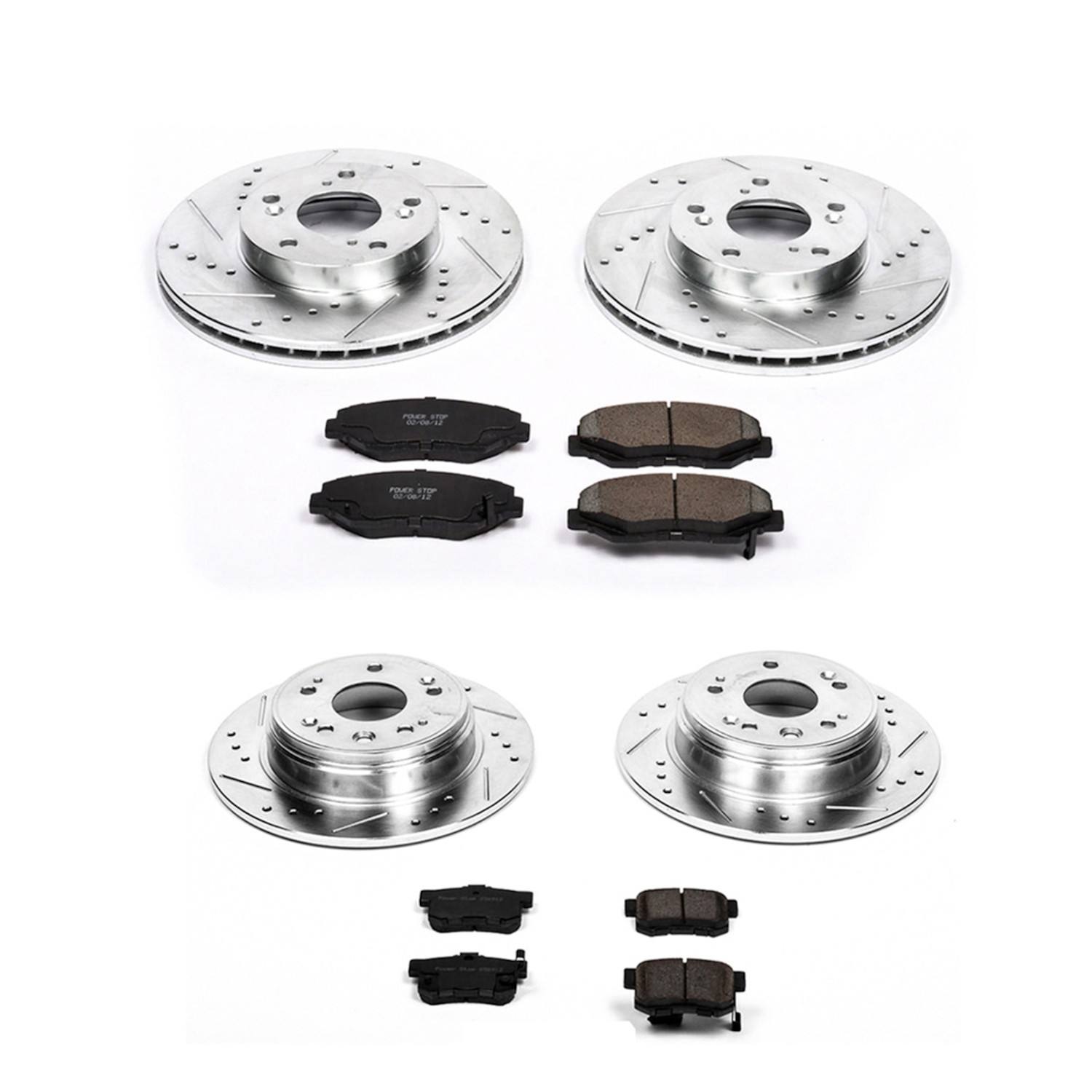Power Stop 02-04 Honda CR-V Front & Rear Z23 Evolution Sport Brake Kit