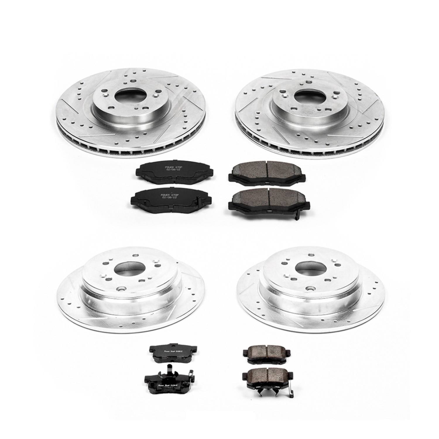 Power Stop 05-06 Honda CR-V Front & Rear Z23 Evolution Sport Brake Kit