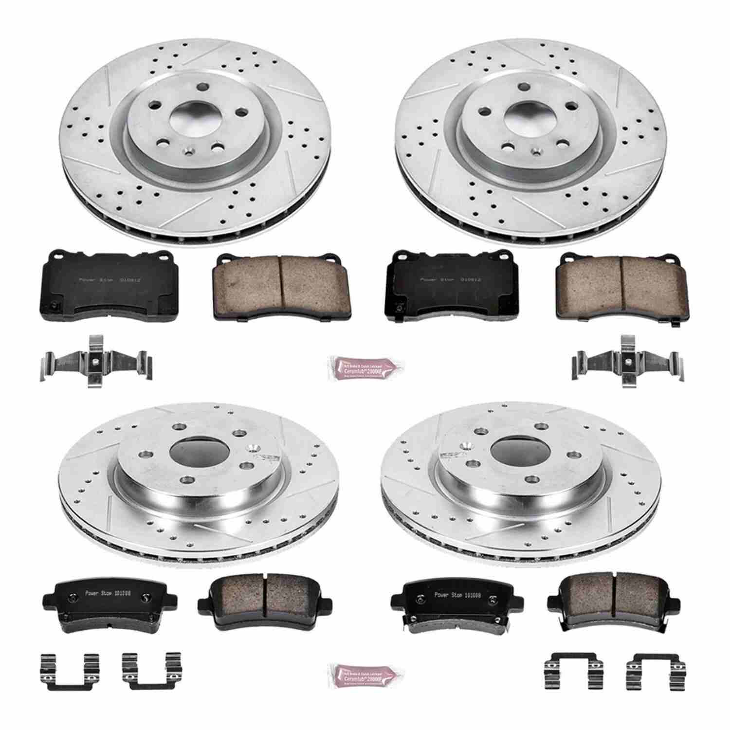 Power Stop 12-13 Buick Regal Front & Rear Z23 Evolution Sport Brake Kit