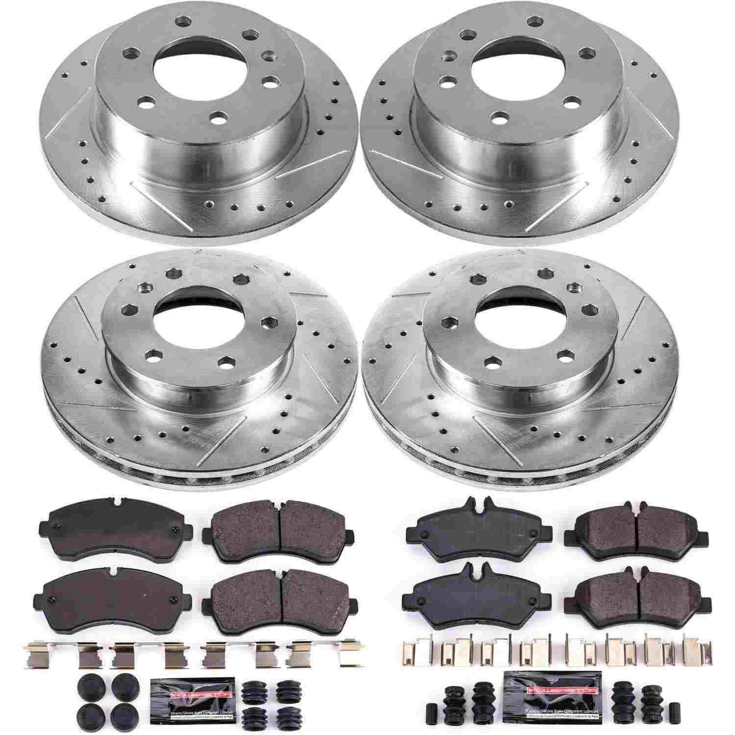 Power Stop 07-09 Dodge Sprinter 3500 Front & Rear Z23 Evolution Sport Brake Kit