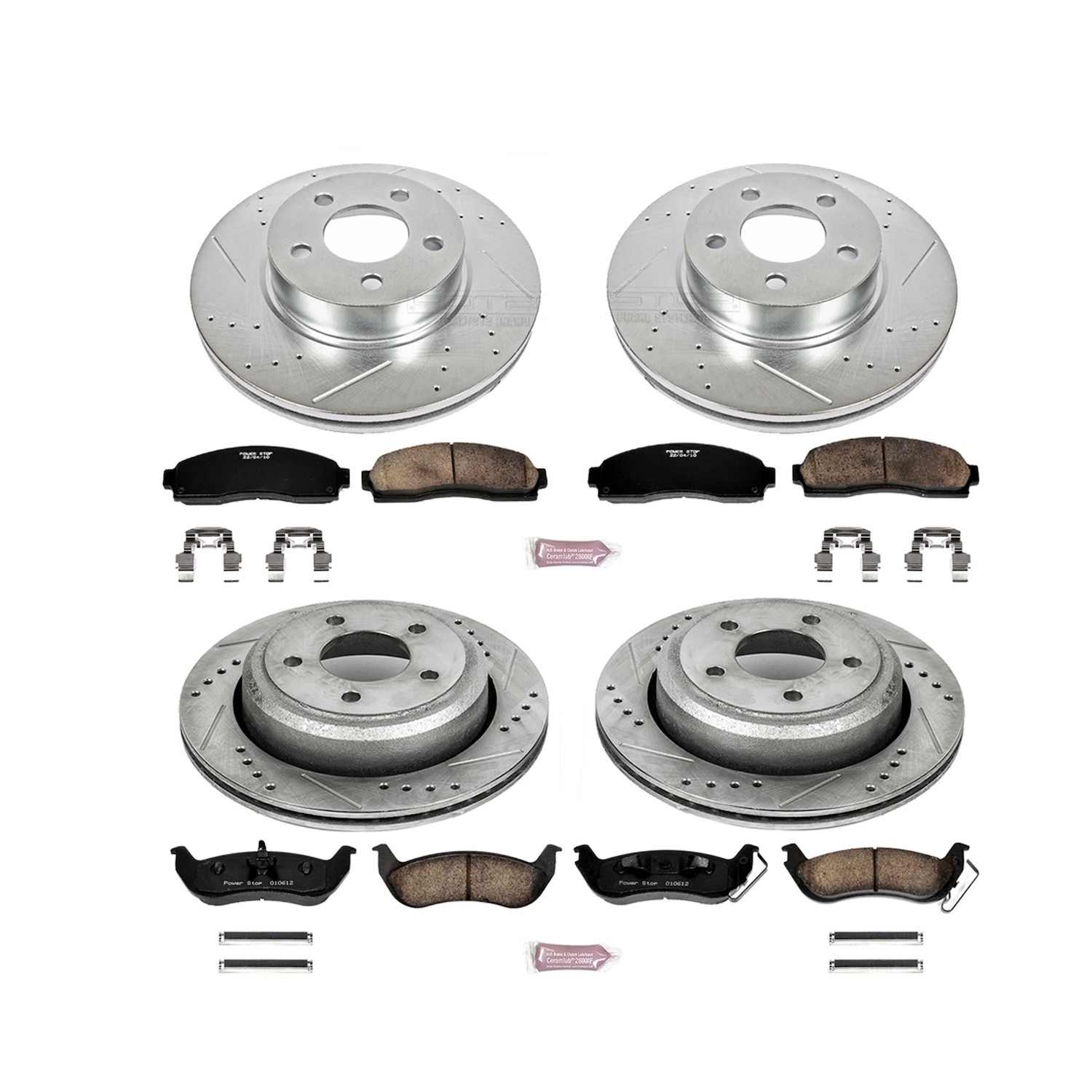 Power Stop 10-11 Ford Ranger Front & Rear Z23 Evolution Sport Brake Kit