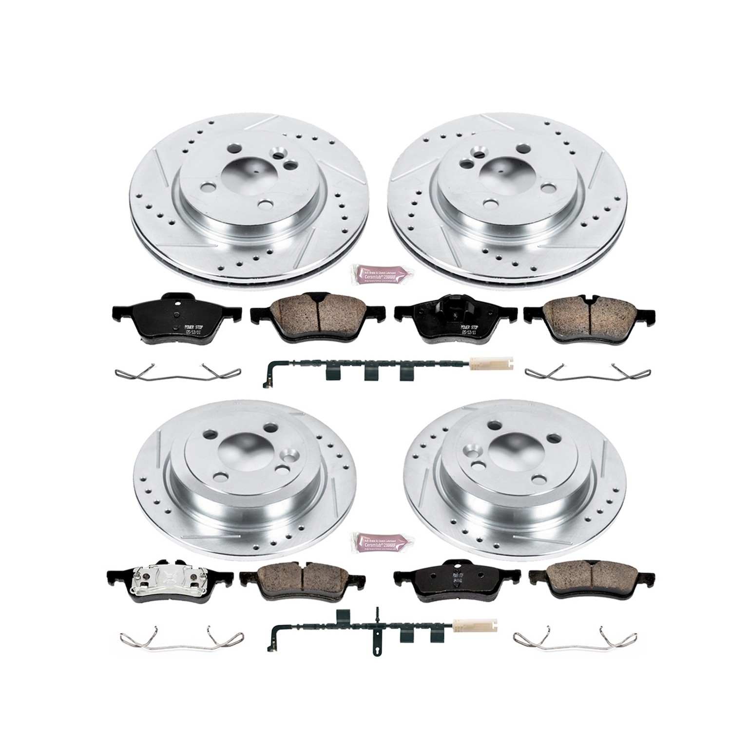 Power Stop 07-10 Mini Cooper Front & Rear Z23 Evolution Sport Brake Kit