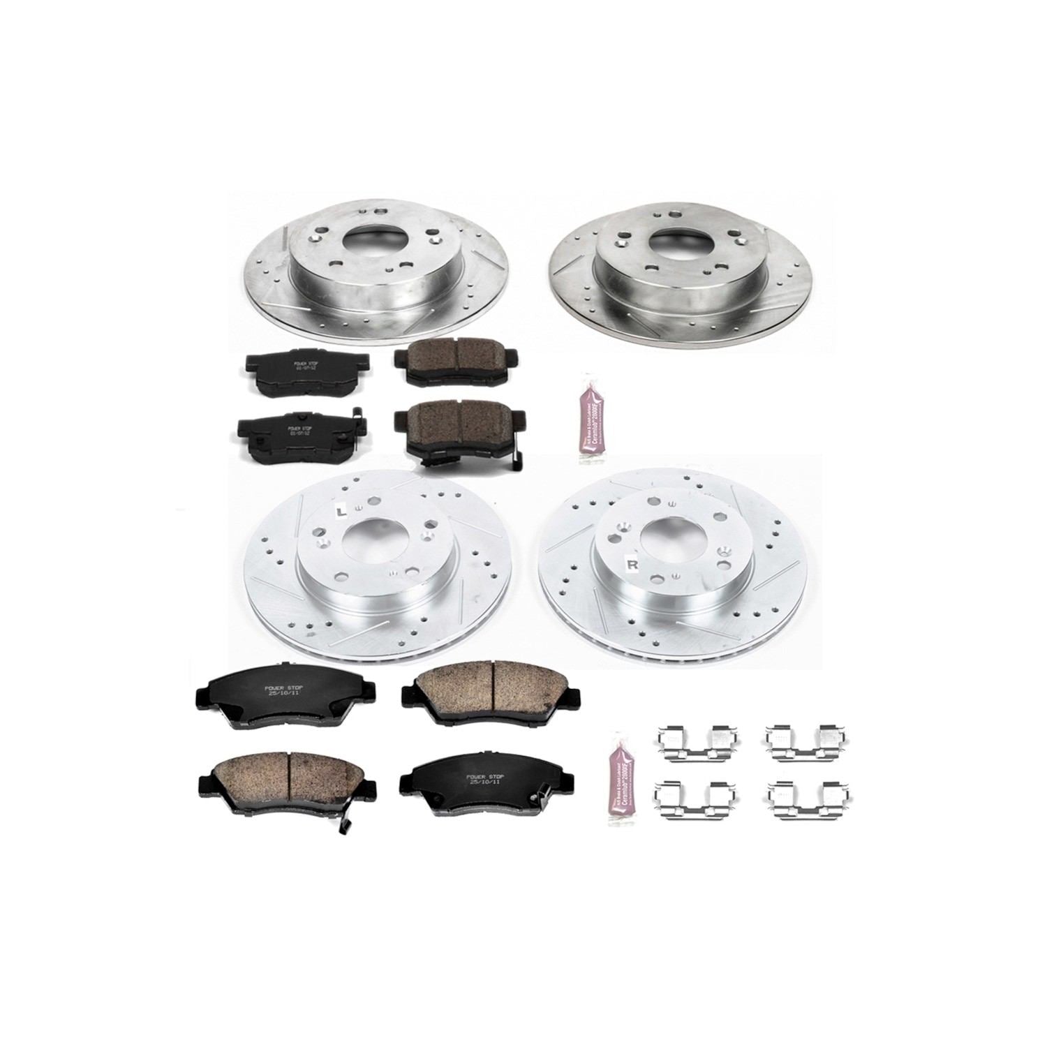 Power Stop 13-15 Acura ILX Front & Rear Z23 Evolution Sport Brake Kit