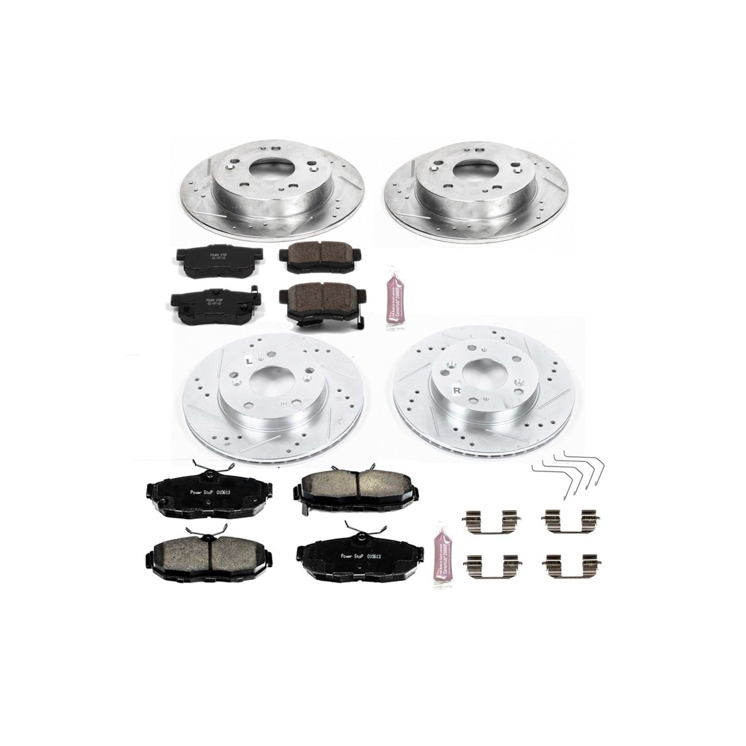 Power Stop 2012 Honda Civic Front & Rear Z23 Evolution Sport Brake Kit