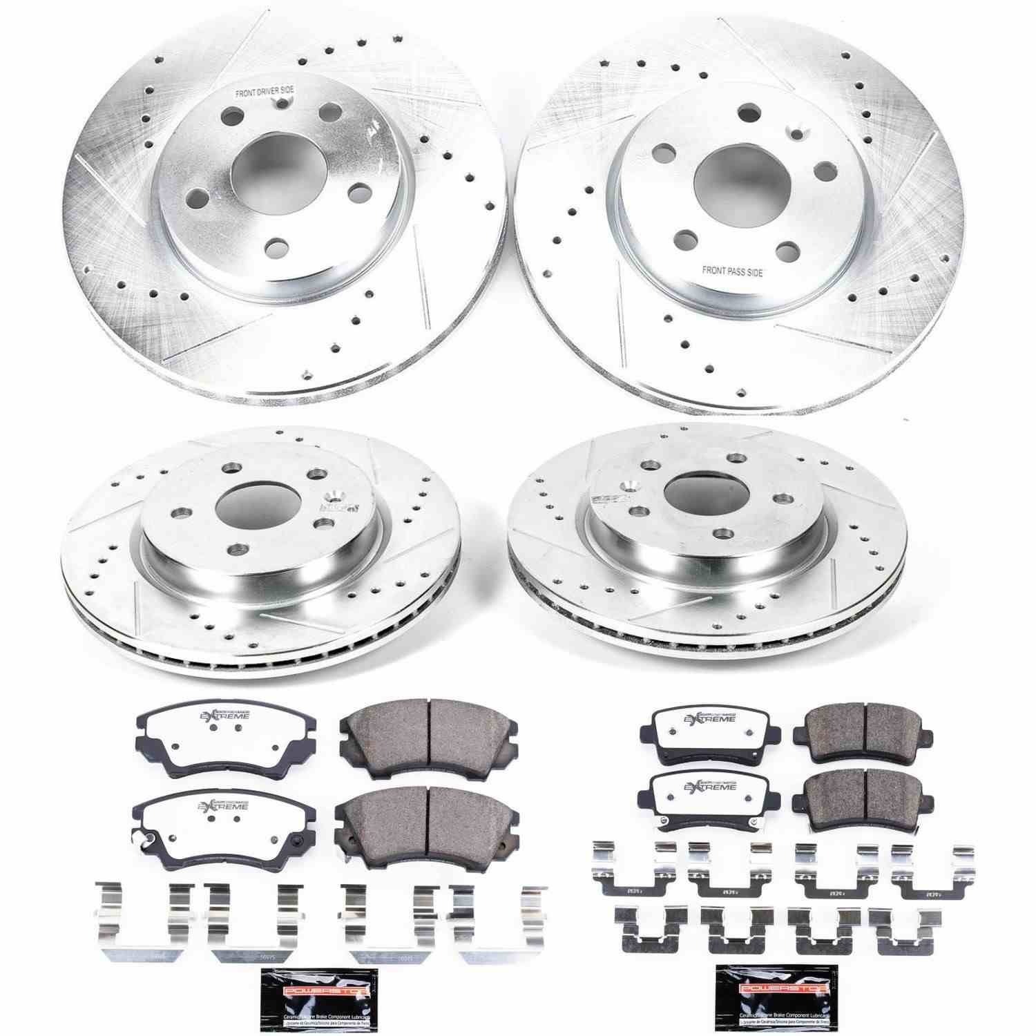 Power Stop 2017 Buick Regal Front & Rear Z26 Street Warrior Brake Kit