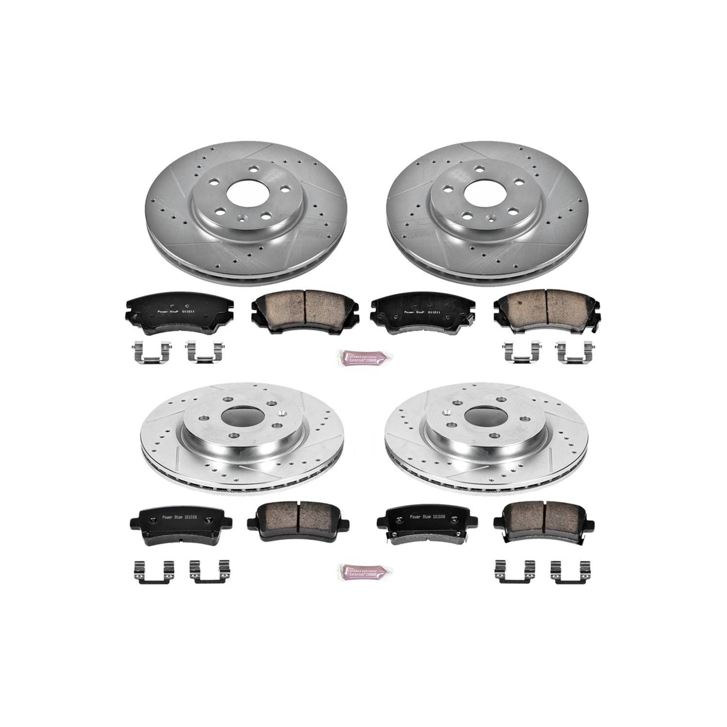 Power Stop 2017 Buick Regal Front & Rear Z23 Evolution Sport Brake Kit