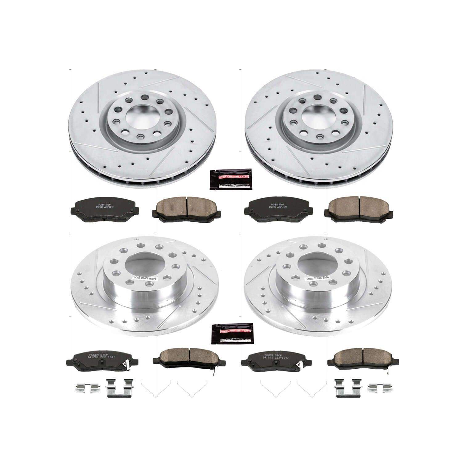 Power Stop 13-16 Dodge Dart Front & Rear Z23 Evolution Sport Brake Kit