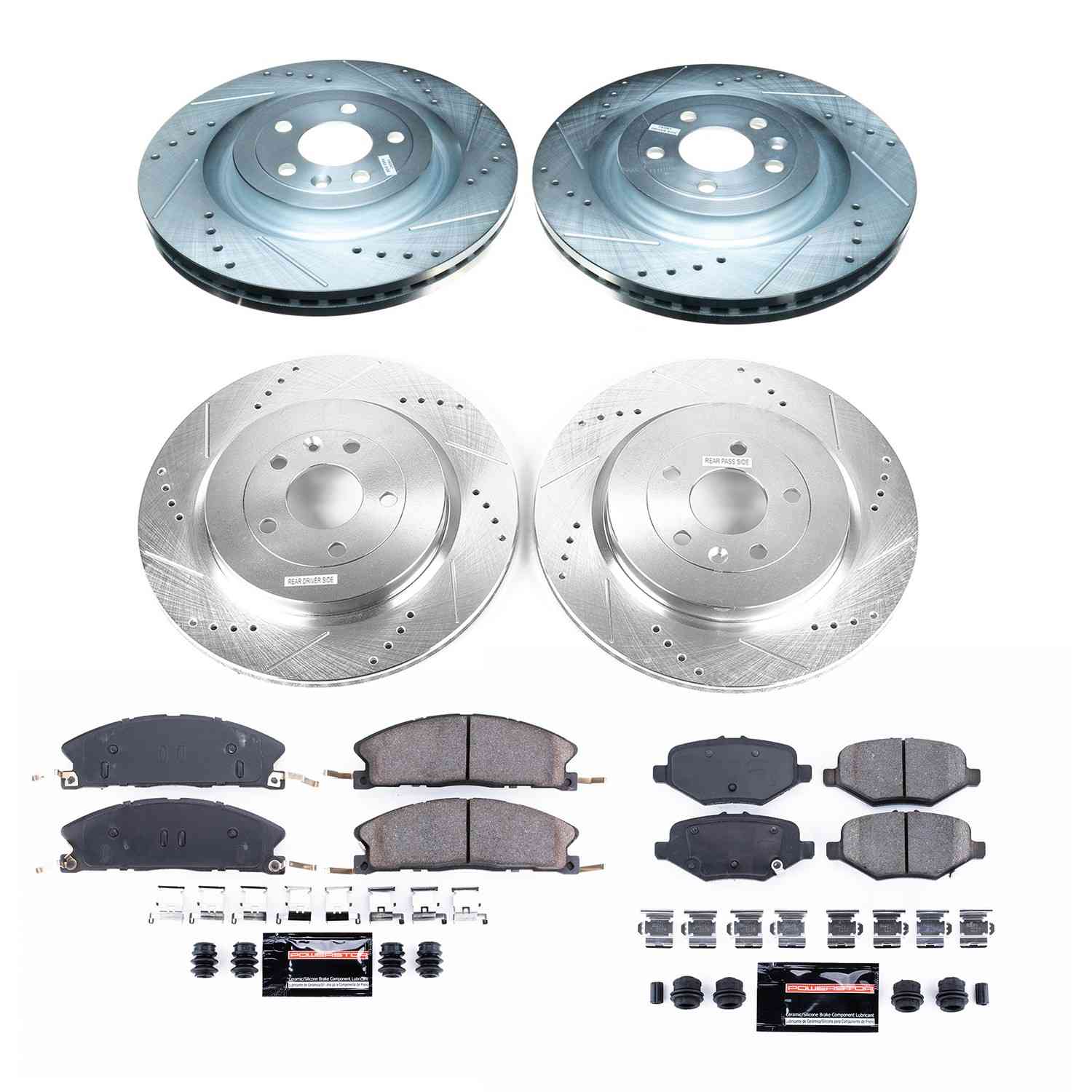 Power Stop 13-19 Ford Explorer Front & Rear Z23 Evolution Sport Brake Kit