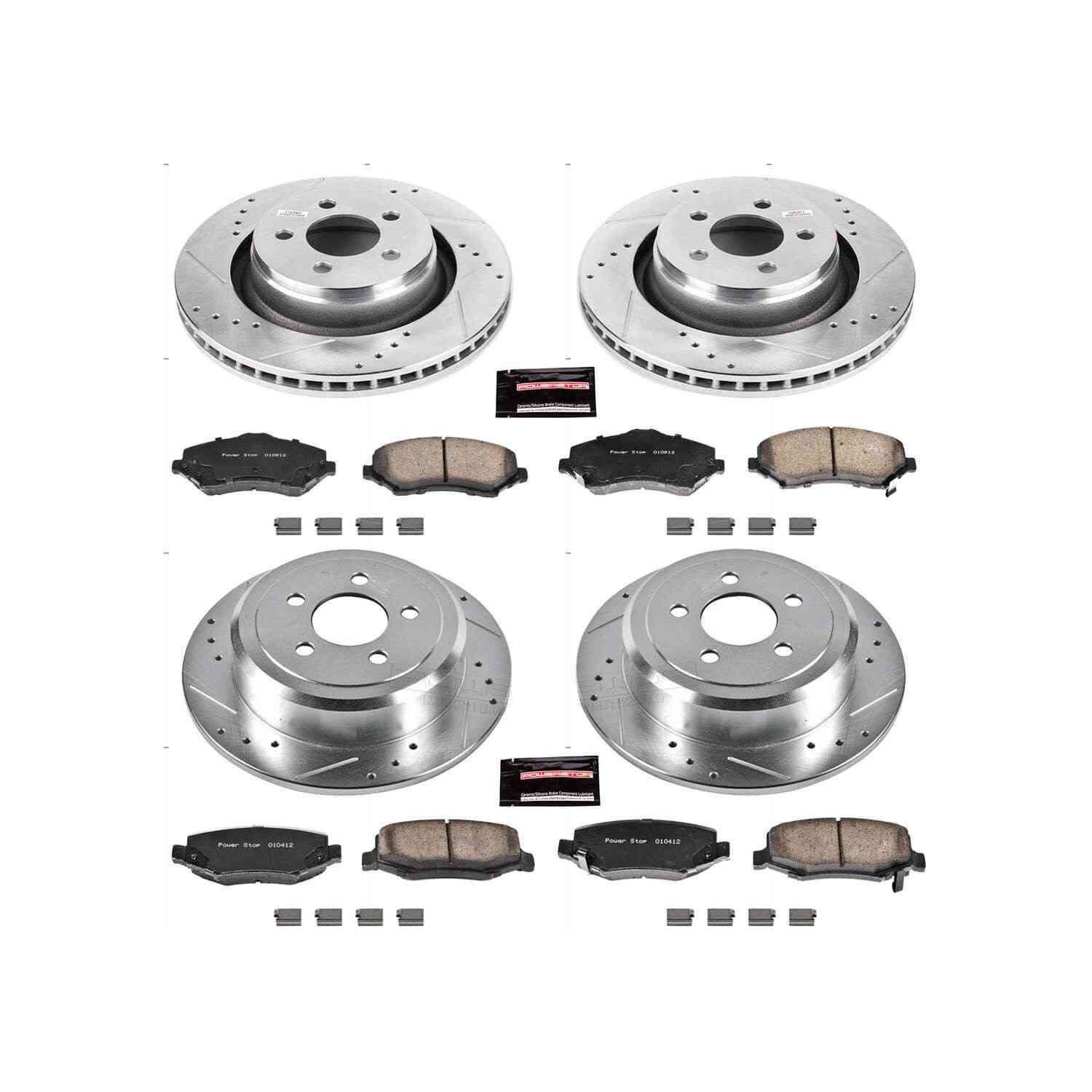 Power Stop 09-11 Dodge Nitro Front & Rear Z23 Evolution Sport Brake Kit