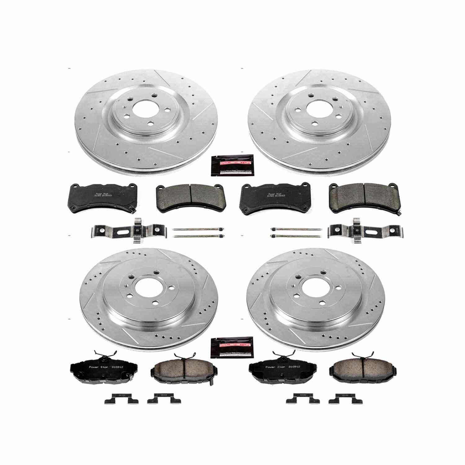 Power Stop 13-14 Ford Mustang Front & Rear Z23 Evolution Brake Kit