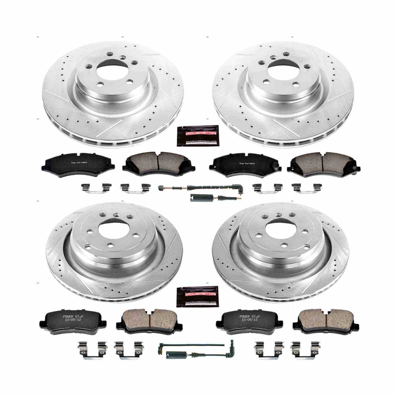 Power Stop 10-12 Land Rover Range Rover Front & Rear Z23 Evolution Sport Brake Kit