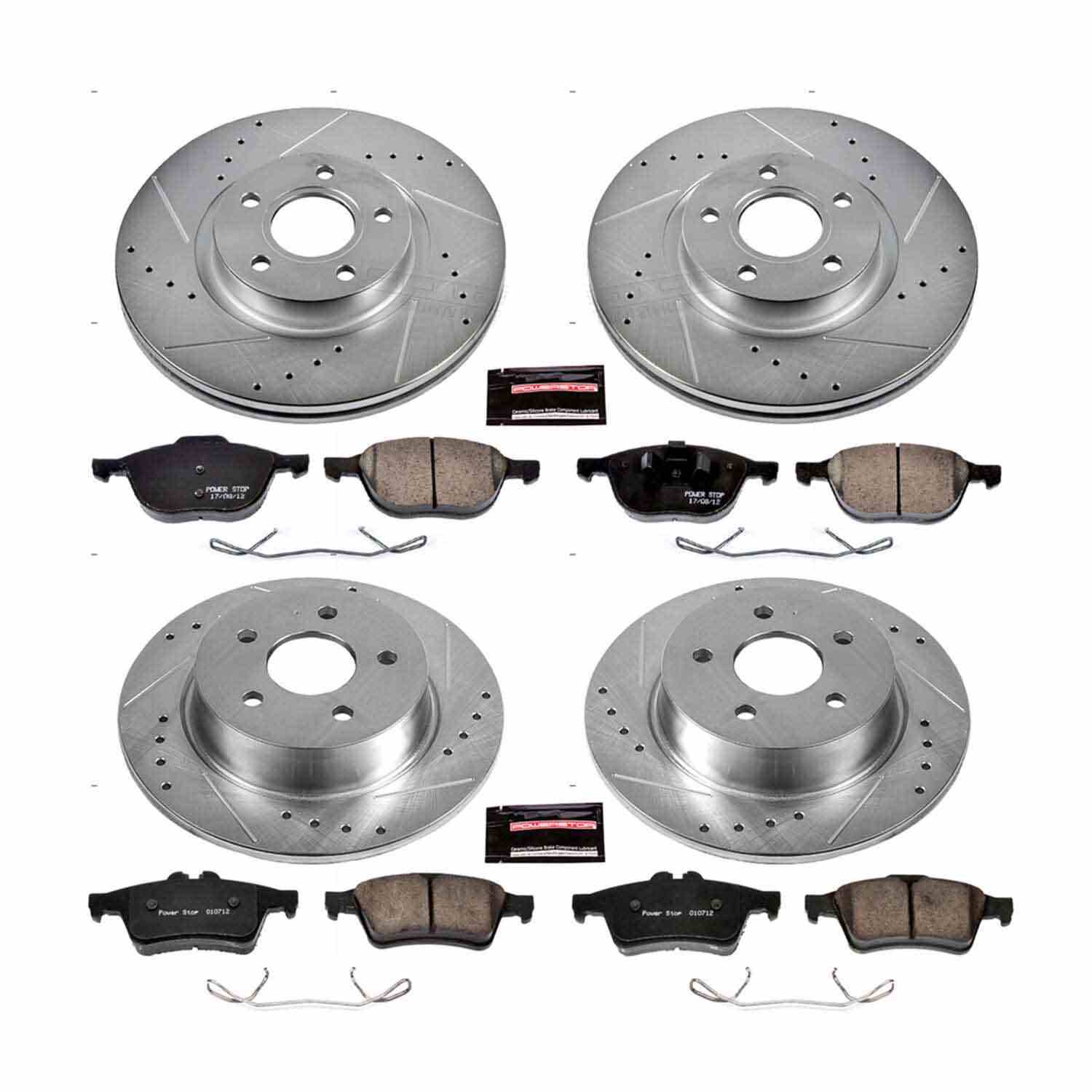 Power Stop 13-17 Ford C-Max Front & Rear Z23 Evolution Sport Brake Kit