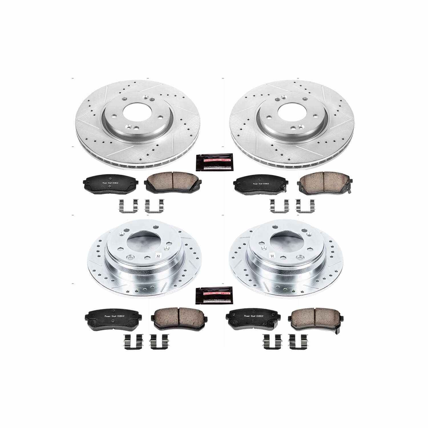 Power Stop 12-16 Kia Sportage Front & Rear Z23 Evolution Sport Brake Kit