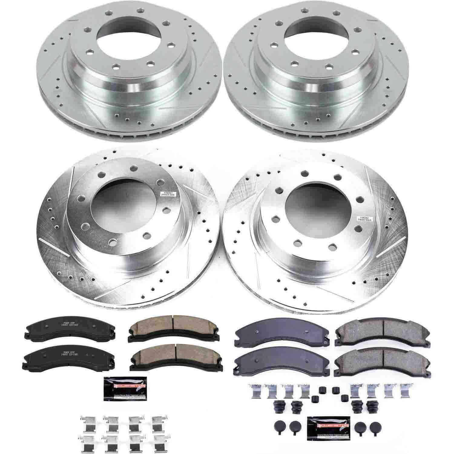 Power Stop 12-21 Nissan NV1500 Front & Rear Z23 Evolution Brake Kit