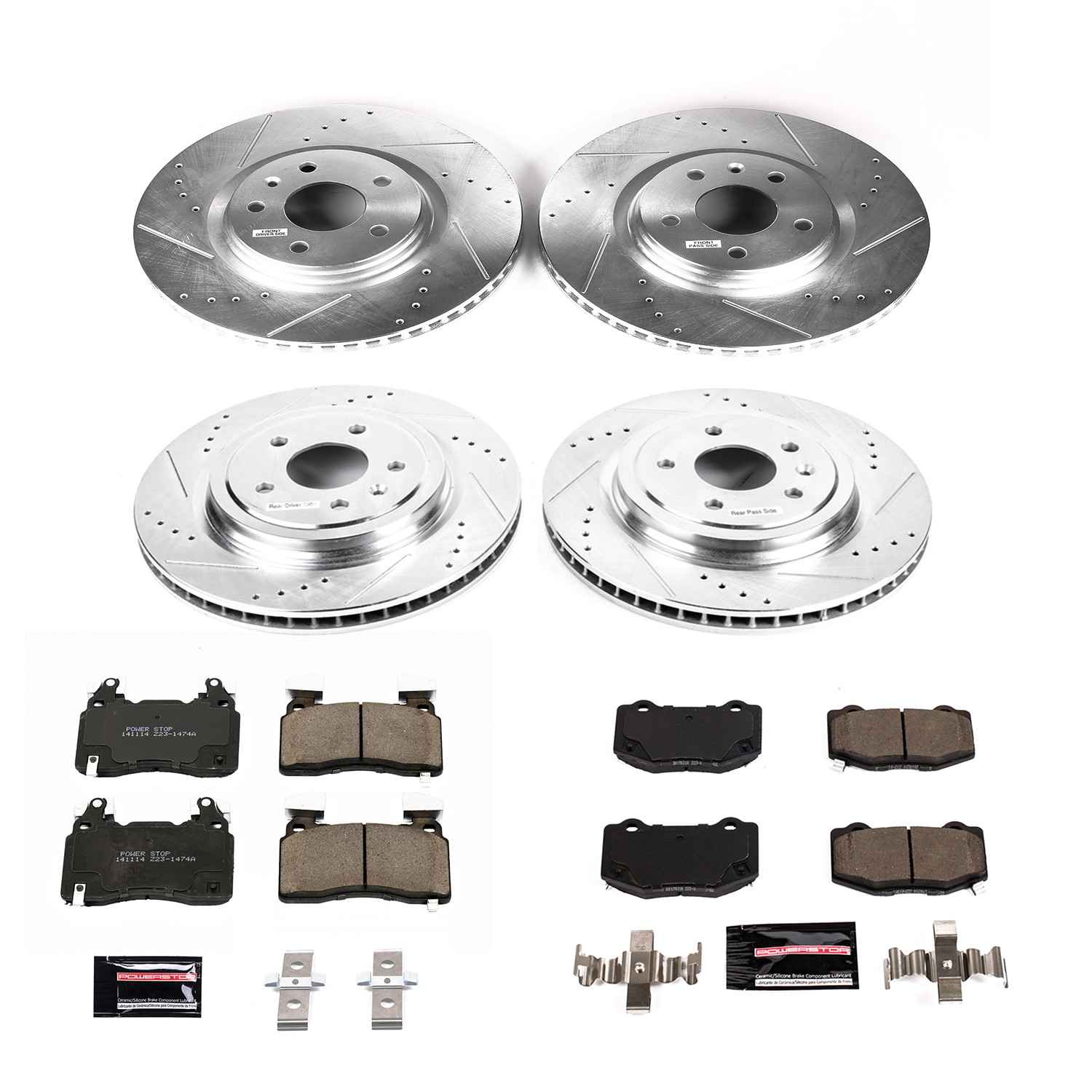 Power Stop 14-19 Chevrolet Corvette Front & Rear Z23 Evolution Sport Brake Kit