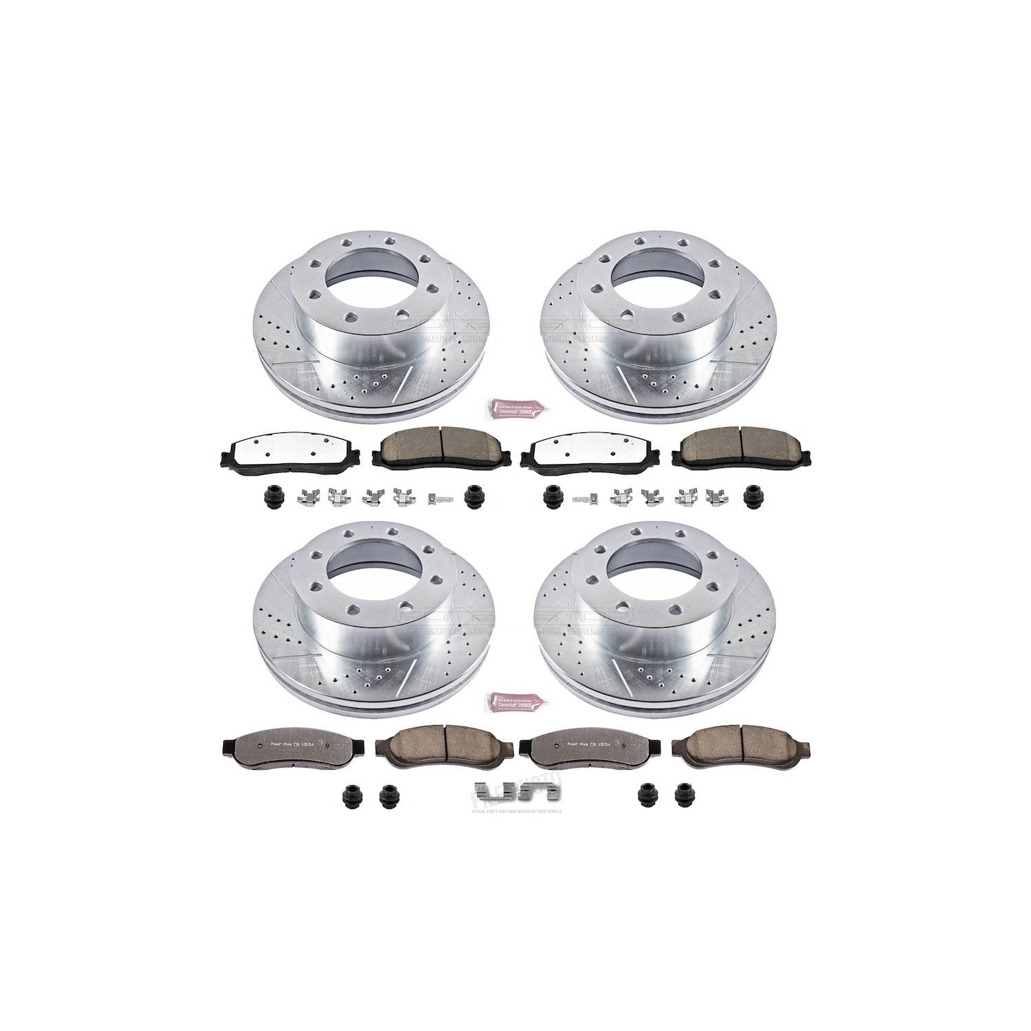 Power Stop 2012 Ford F-350 Super Duty Front and Rear Z36 Truck & Tow Brake Kit