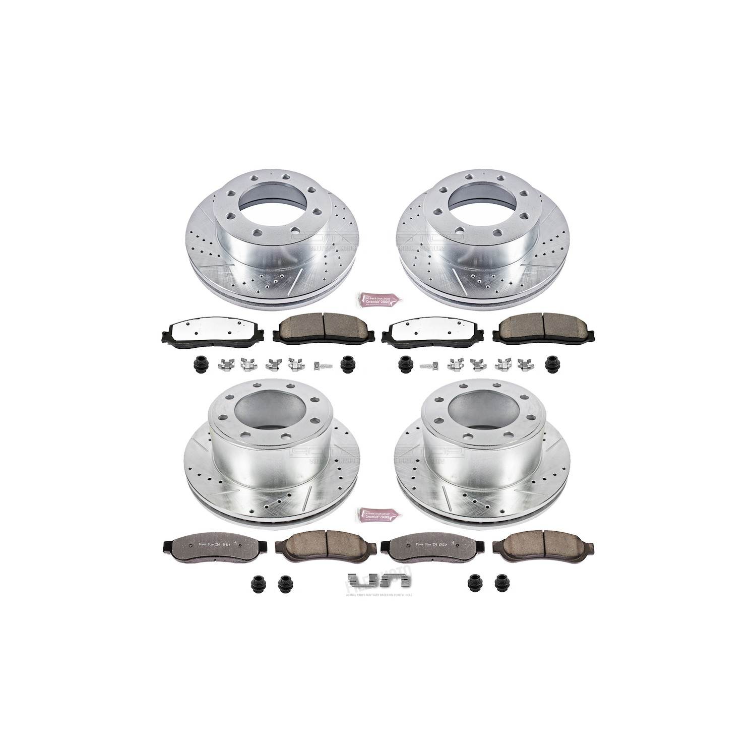 Power Stop 2012 Ford F-350 Super Duty Front and Rear Z36 Truck & Tow Brake Kit