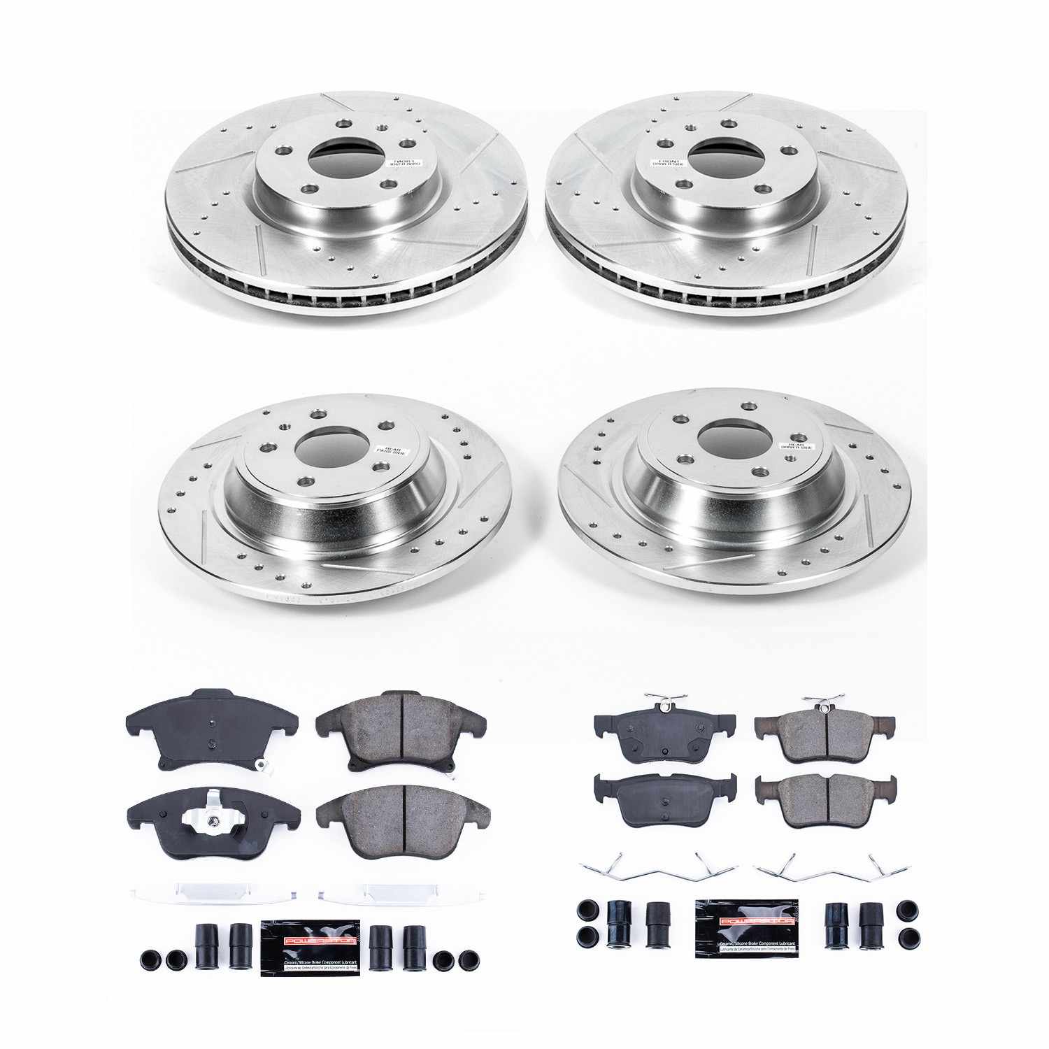 Power Stop 13-19 Ford Fusion Front & Rear Z23 Evolution Sport Brake Kit