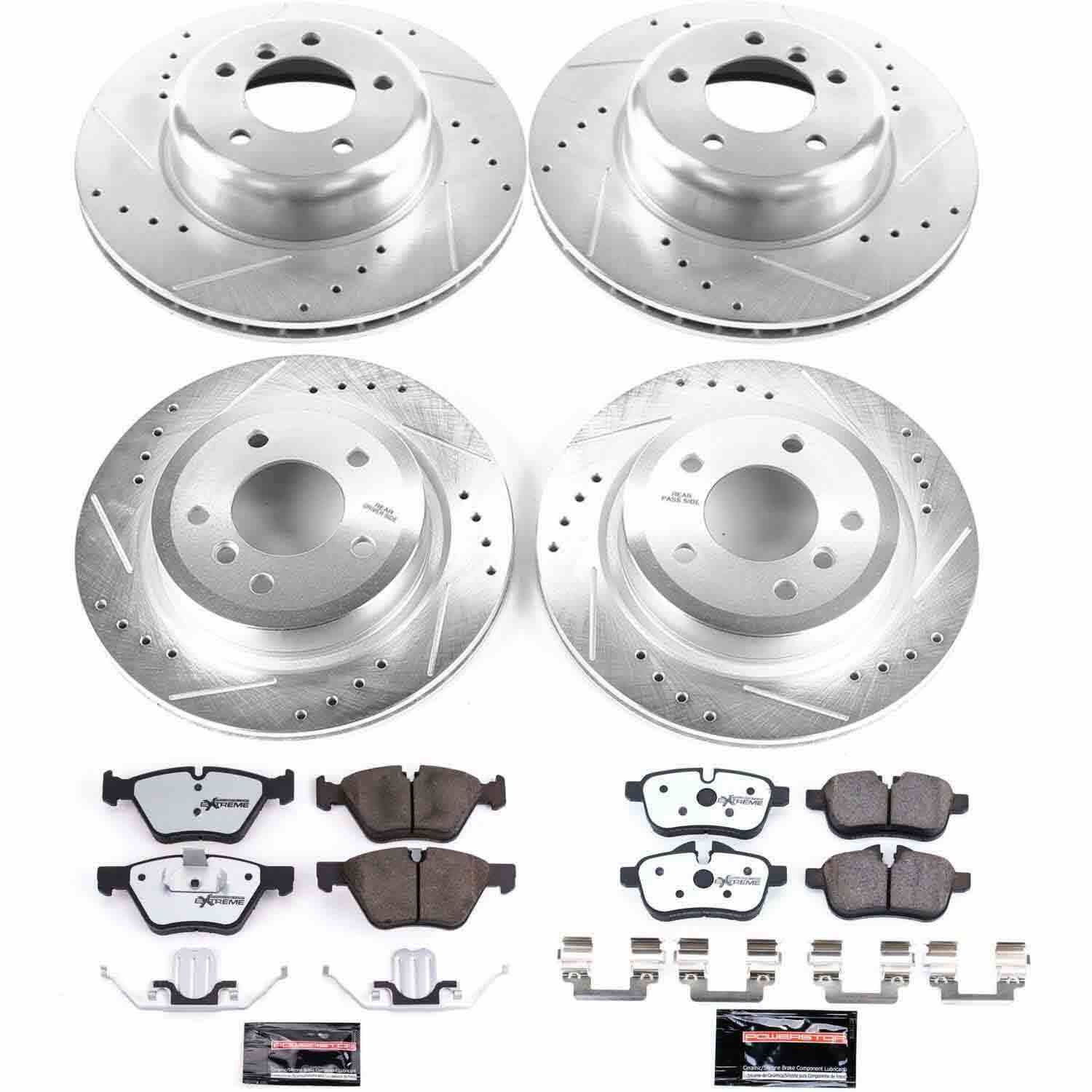 Power Stop 09-10 BMW Z4 Front & Rear Z26 Street Warrior Brake Kit