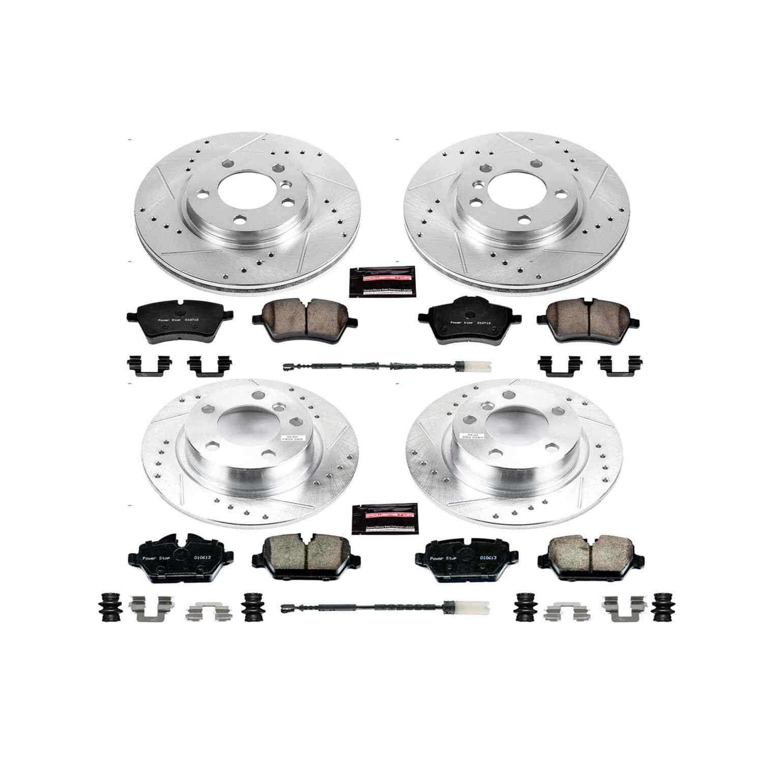 Power Stop 11-16 Mini Cooper Countryman Front & Rear Z23 Evolution Sport Brake Kit