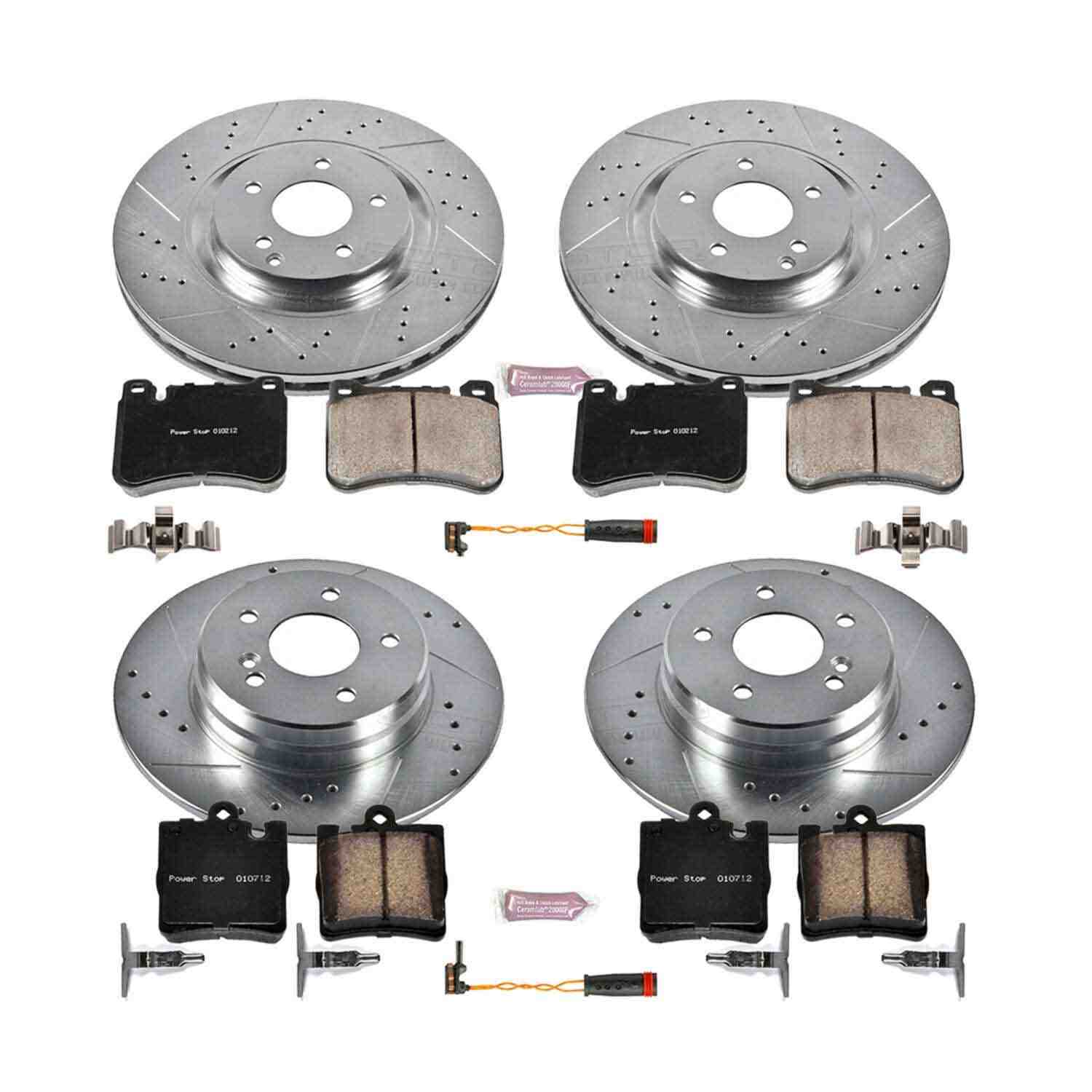 Power Stop 06-08 Mercedes-Benz SLK280 Front & Rear Z23 Evolution Sport Brake Kit