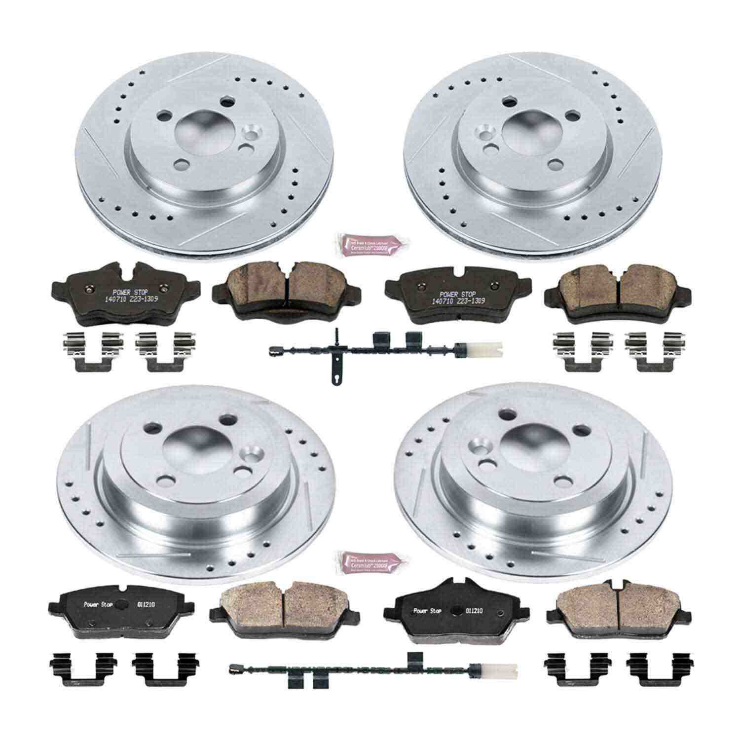 Power Stop 11-16 Mini Cooper Front & Rear Z23 Evolution Sport Brake Kit