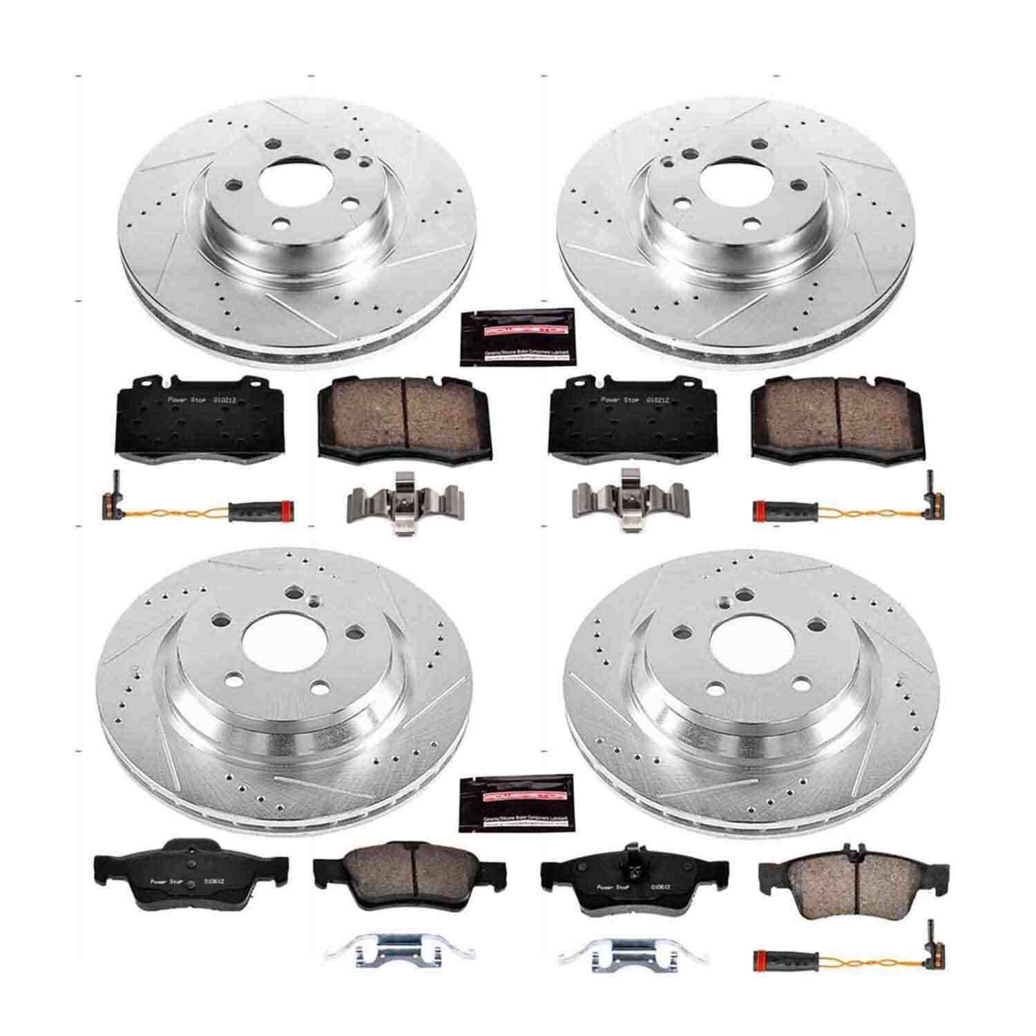 Power Stop 2003 Mercedes-Benz SL500 Front & Rear Z23 Evolution Sport Brake Kit