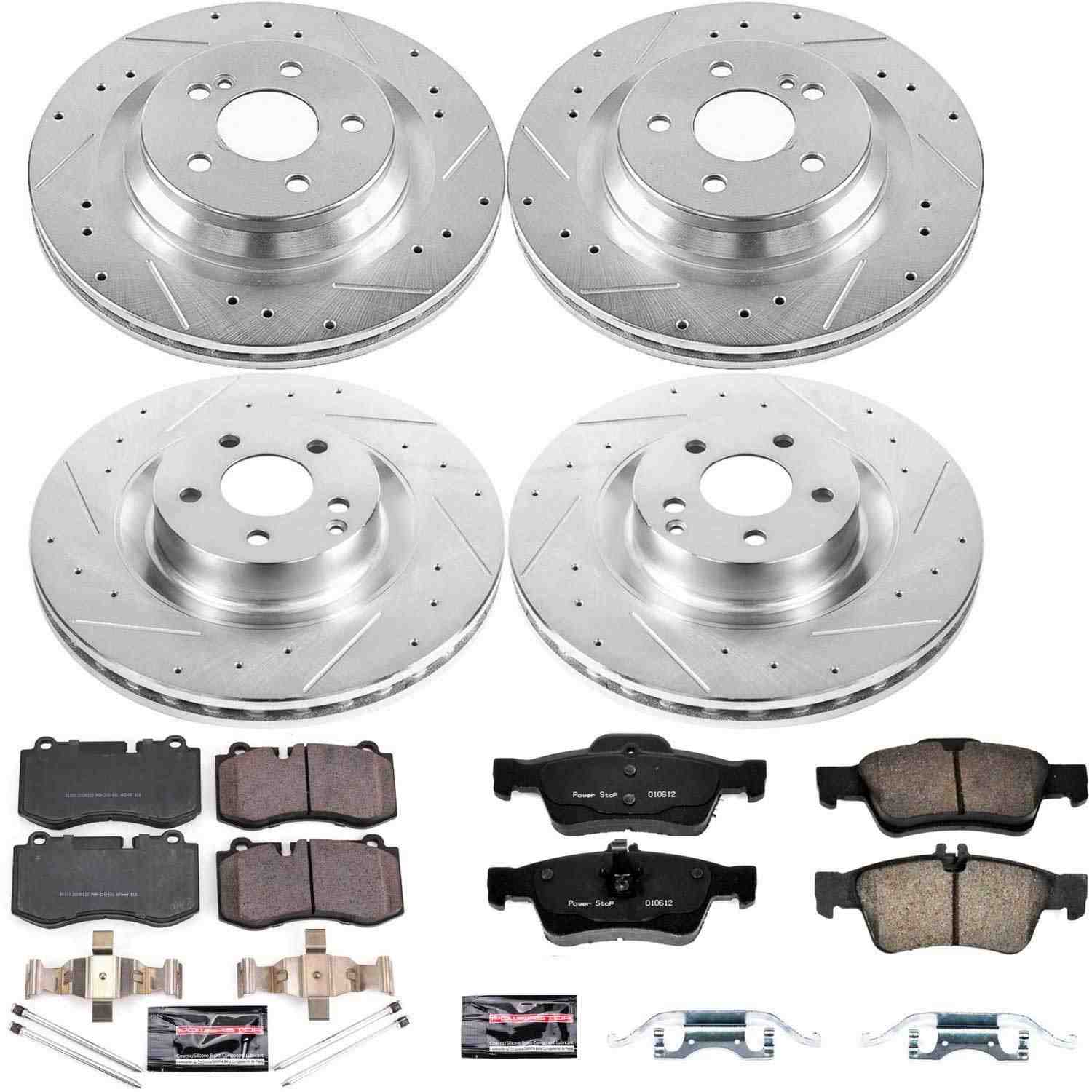 Power Stop 09-14 Mercedes-Benz CL550 Front & Rear Z23 Evolution Sport Brake Kit