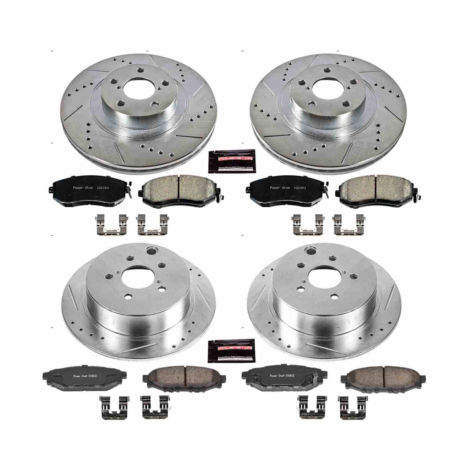 Power Stop 16-17 Subaru Crosstrek Front & Rear Z23 Evolution Sport Brake Kit