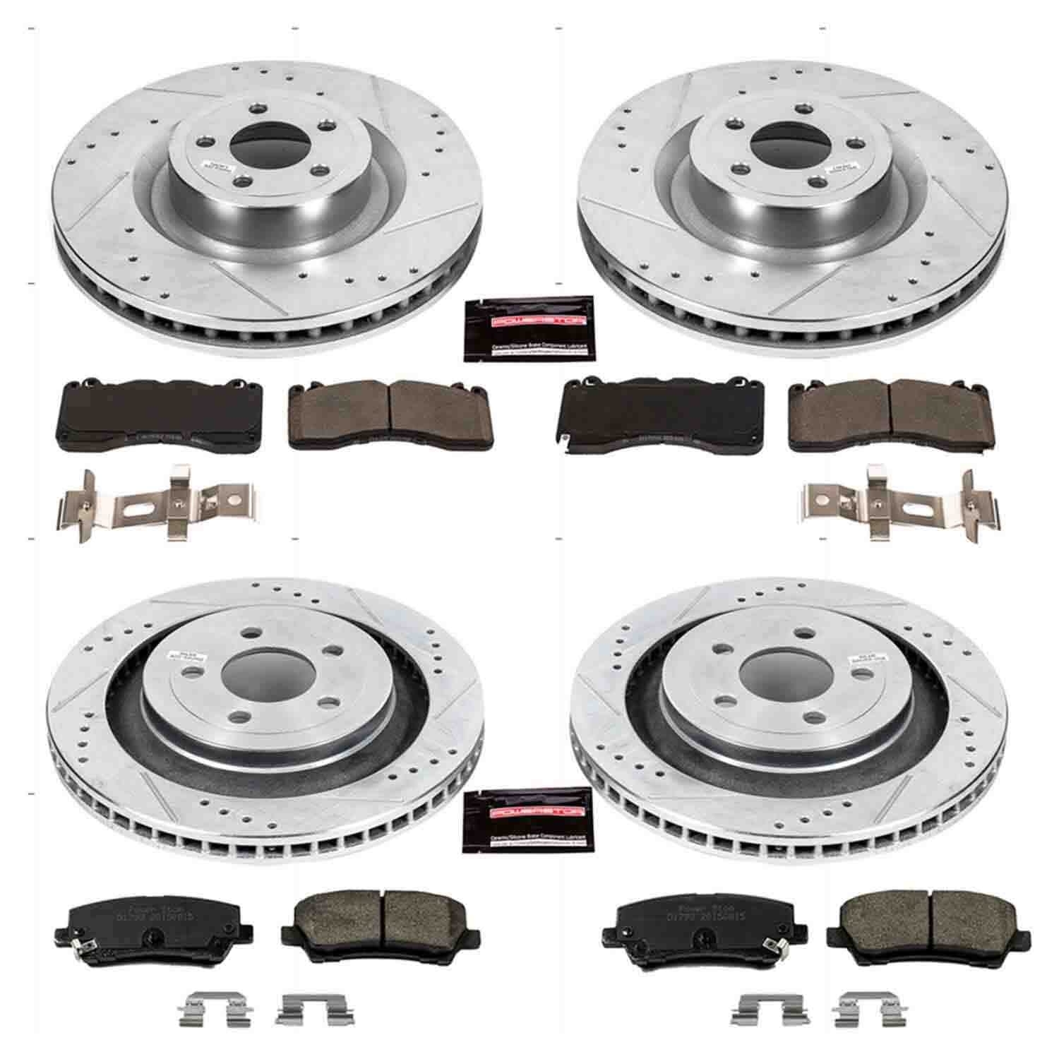Power Stop 15-22 Ford Mustang Front & Rear Z23 Evolution Brake Kit