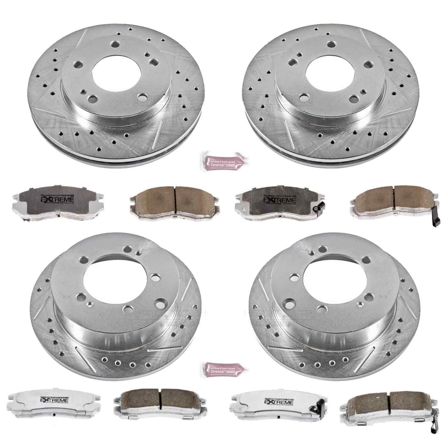 Power Stop 90-94 Eagle Talon Front & Rear Z26 Street Warrior Brake Kit