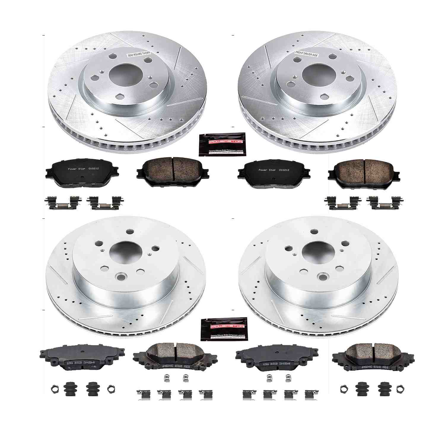 Power Stop 14-15 Lexus IS250 Front & Rear Z23 Evolution Sport Brake Kit